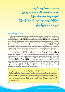 ရှေးဦးအရွယ် ကလေးသူငယ် ဖွံ့ဖြိုးမှုအခြေအနေ တိုင်းတာစစ်ဆေးမှုနှင့် ပြန်လည်ထူထောင်ရေးအတွက် မြန်မာနိုင်ငံသည် မည်သည့်အတွက်ကြောင်းရင်းနှီးမြှုပ်နှံသင့်သနည်း